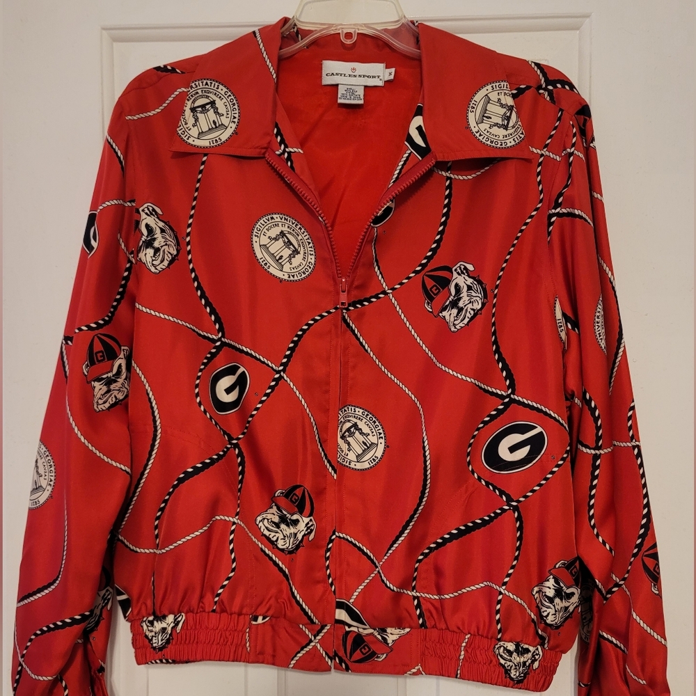 Vintage UGA 100% silk shell women's jacket